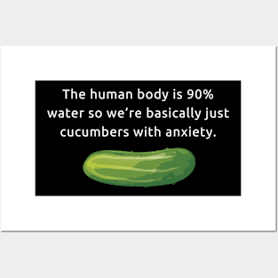 Cucumbers with anxiety Posters and Art